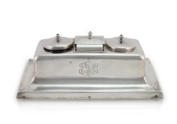 Edward VII Winston Churchill-Style Silver Inkwell