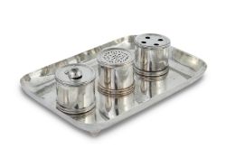 George V Silver Inkstand