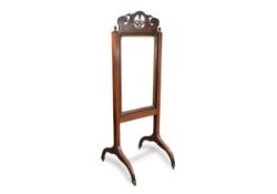 19th Century Mahogany Framed Glass