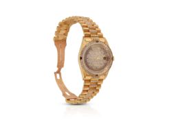 Rolex Day-Date 18ct Yellow Gold Diamond and Ruby Face Wrist Watch