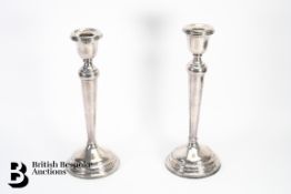 Pair of Silver Candlesticks