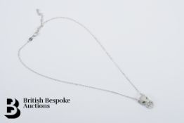 Silver Leopard Head Pendant