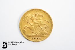 1899 Gold Half Sovereign