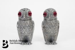 Pair of Owl Condiments