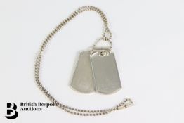 Pair of Silver Gucci Dog Tags