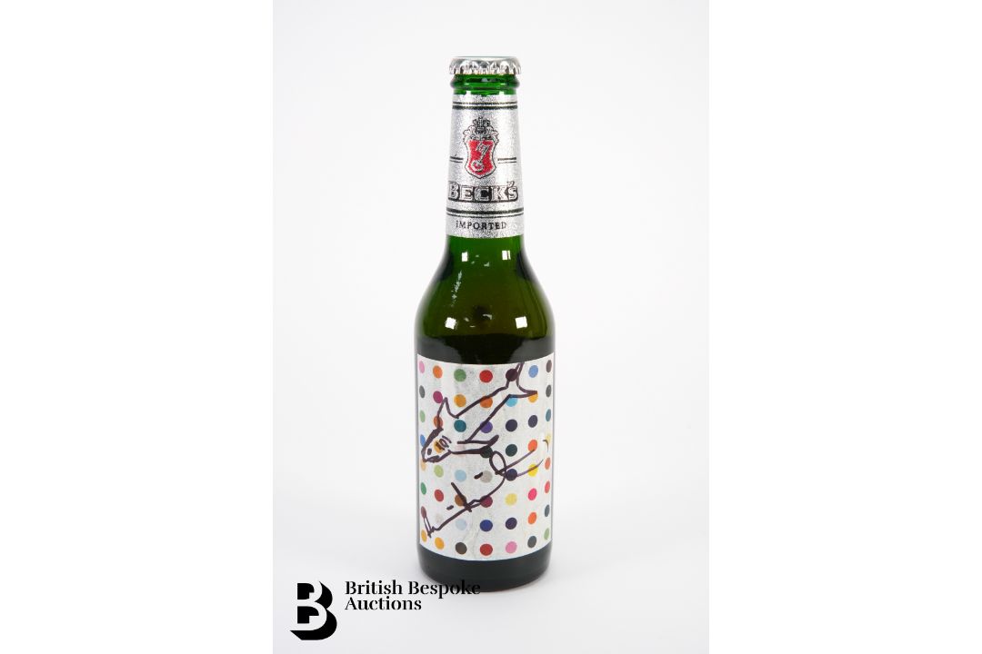 Damien Hirst (b.1965 - ), Signed Becks Beer Bottle - Image 1 of 2
