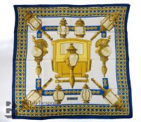 Two Designer Scarfs - Hermes and Maggy Rouff