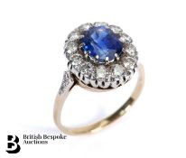 18ct Gold Sapphire and Diamond Ring