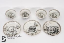 Chinese Export Tea Bowls and Saucers