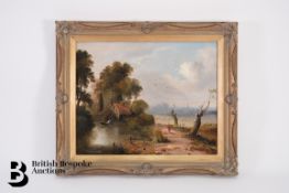 M. Bloomfield Oil on Board
