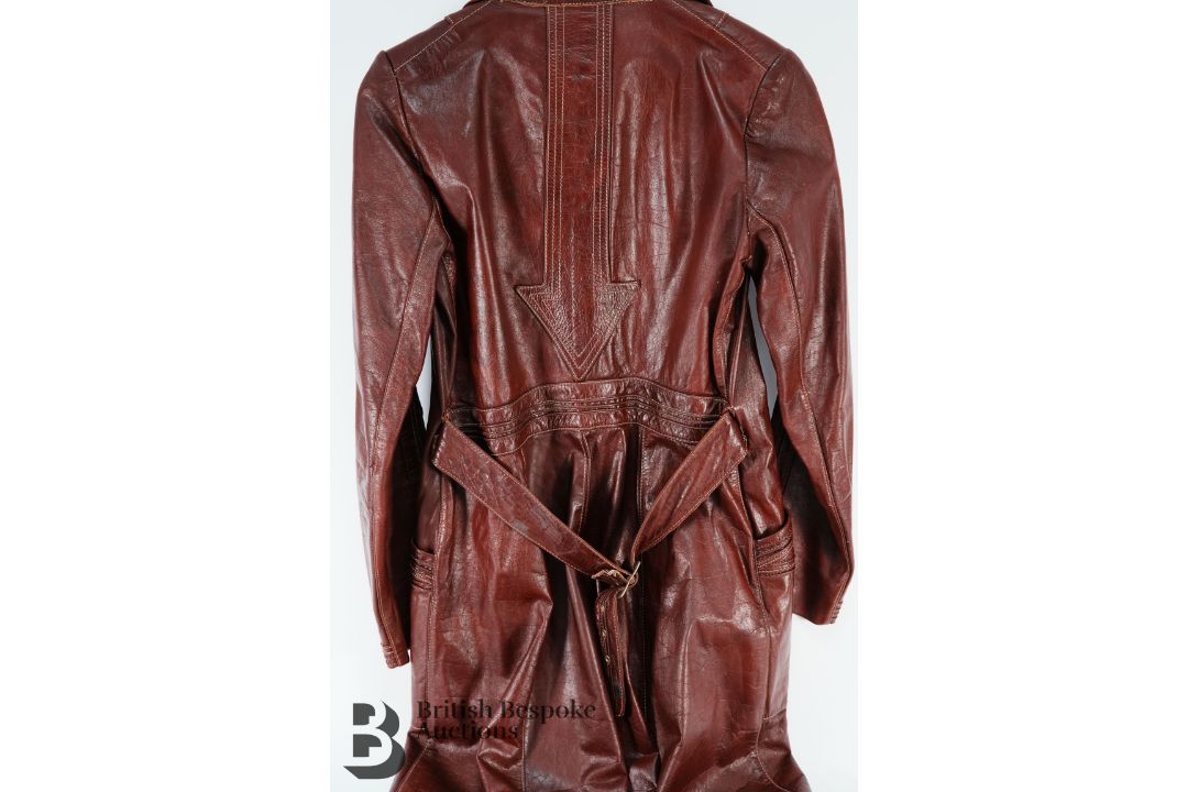 Vintage Leather Coat - Image 3 of 7