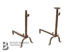 Pair of Cast Iron Fire Dogs