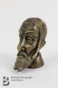Unusual Brass Vesta Case