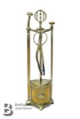 Edwardian Brass Fire Accessories
