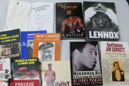 Boxing Books incl. Signed Nigel Benn and Jack Kid Berg