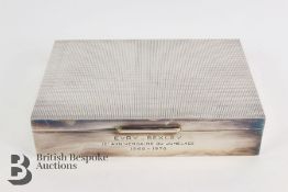 Cigar Silver-Plated Box