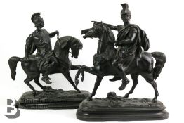 After Waguen Spelter Figures