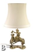 Pair of French Brass Lamp Stands
