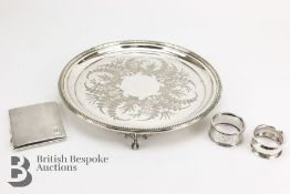 Silver Gilt Cigarette Case