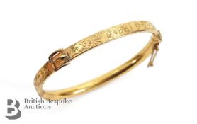 Edwardian Buckle Bangle