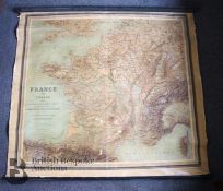 Large French Wall Map