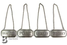 Malaysian Pewter Liquor Labels