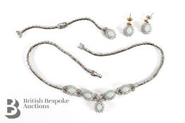 Silver Metal and Opal Suite