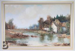 Willi Bauer (German 1923- ) Oil on Canvas
