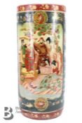 Japanese Pottery Umbrella Stand
