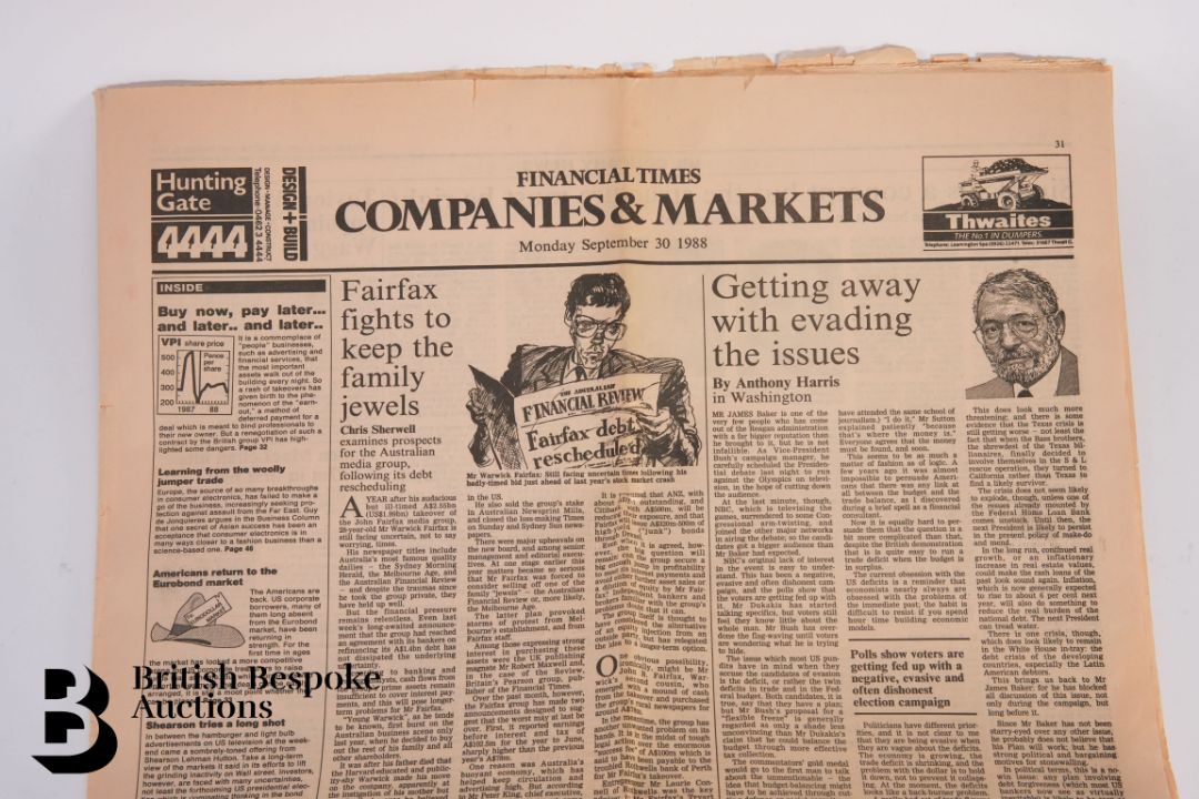 Financial Times Newspaper Printing Error - Image 2 of 5