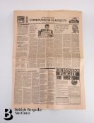 Financial Times Newspaper Printing Error