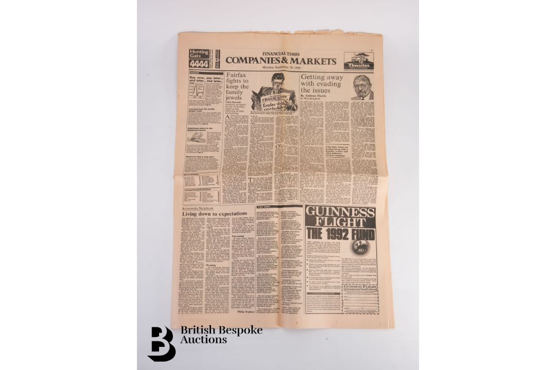 Financial Times Newspaper Printing Error - Image 1 of 5