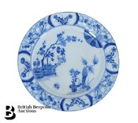 Creil Montereau Blue and White Plate