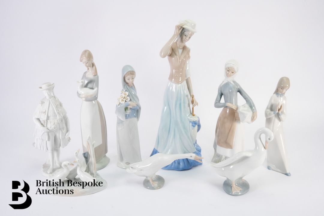 Collection of Nao, Lladro and Tengra Figurines - Image 1 of 6
