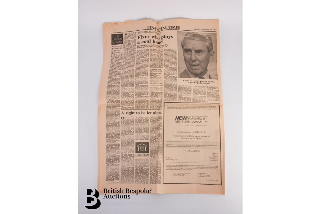 Financial Times Newspaper Printing Error - Image 3 of 5