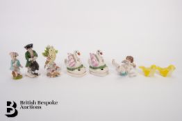 Pair of Staffordshire Ink Pots