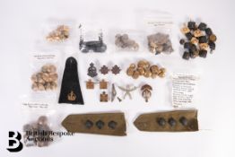 Miscellaneous Military Brass Buttons