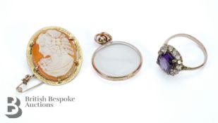 9ct Gold Shell Cameo