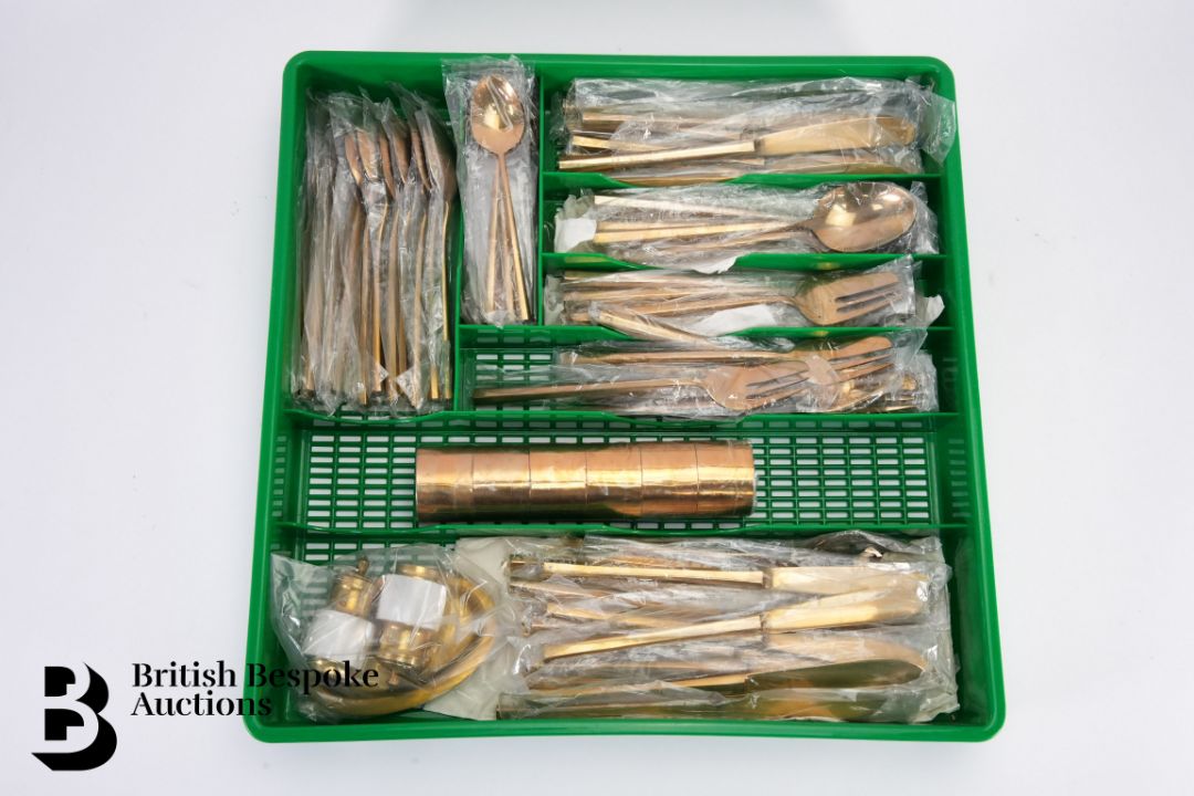 Thai Gold Coloured Flatware - Image 1 of 2