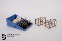 Pair of Silver Toast Racks