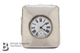 Chrome Plate 8 Day Goliath Pocket Watch