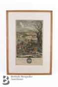 Antique Coloured Engraving - Richard Blome