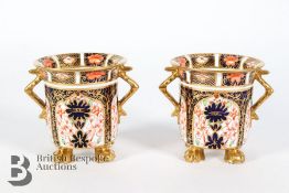 Pair of Crown Derby Cups