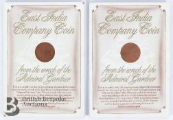 Coins Recovered from the Admiral Gardner c1808