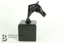 Black Racehorse Car Mascot