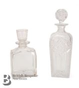 Two Cut Glass Decanters