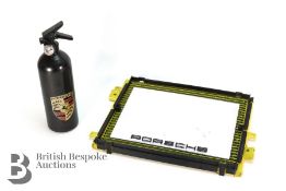 Porsche Mirror and Fire Extunguisher