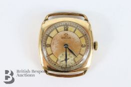 Vintage Gold-Pated Omega Wrist Watch