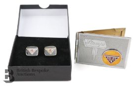 Alvis Cufflinks and Stamp Case