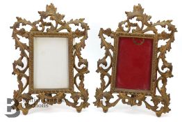 Pair of Brass Frames